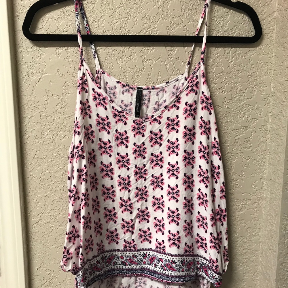 High-Low, Pattern Tank Top Blouse